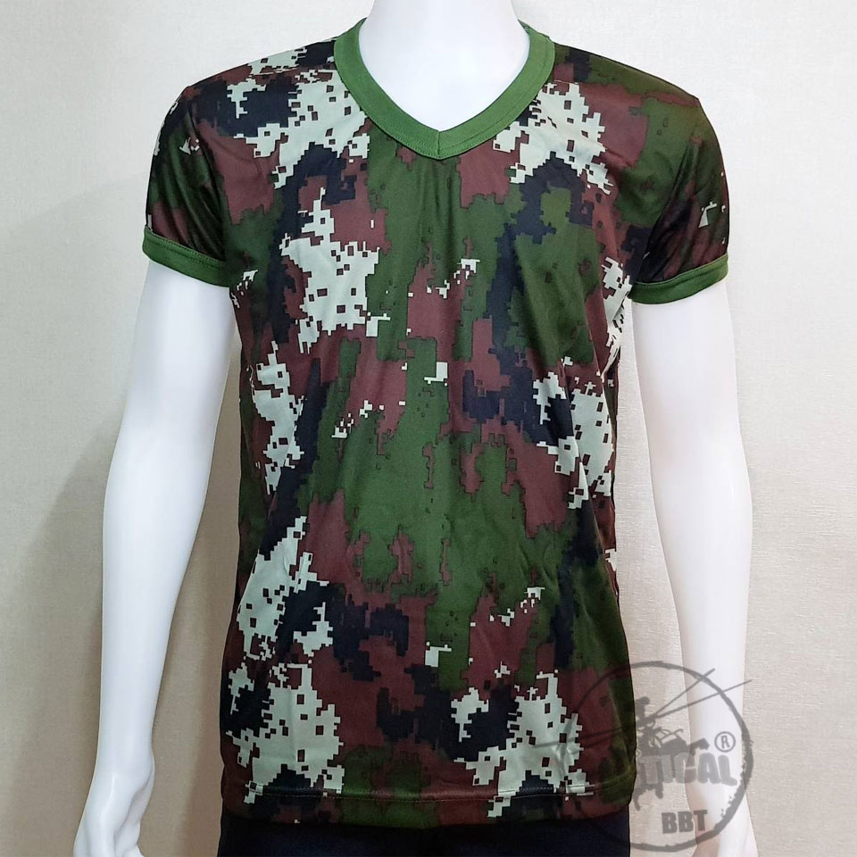 เสื้อยืดคอวี แขนสั้น (มีหลายลาย)