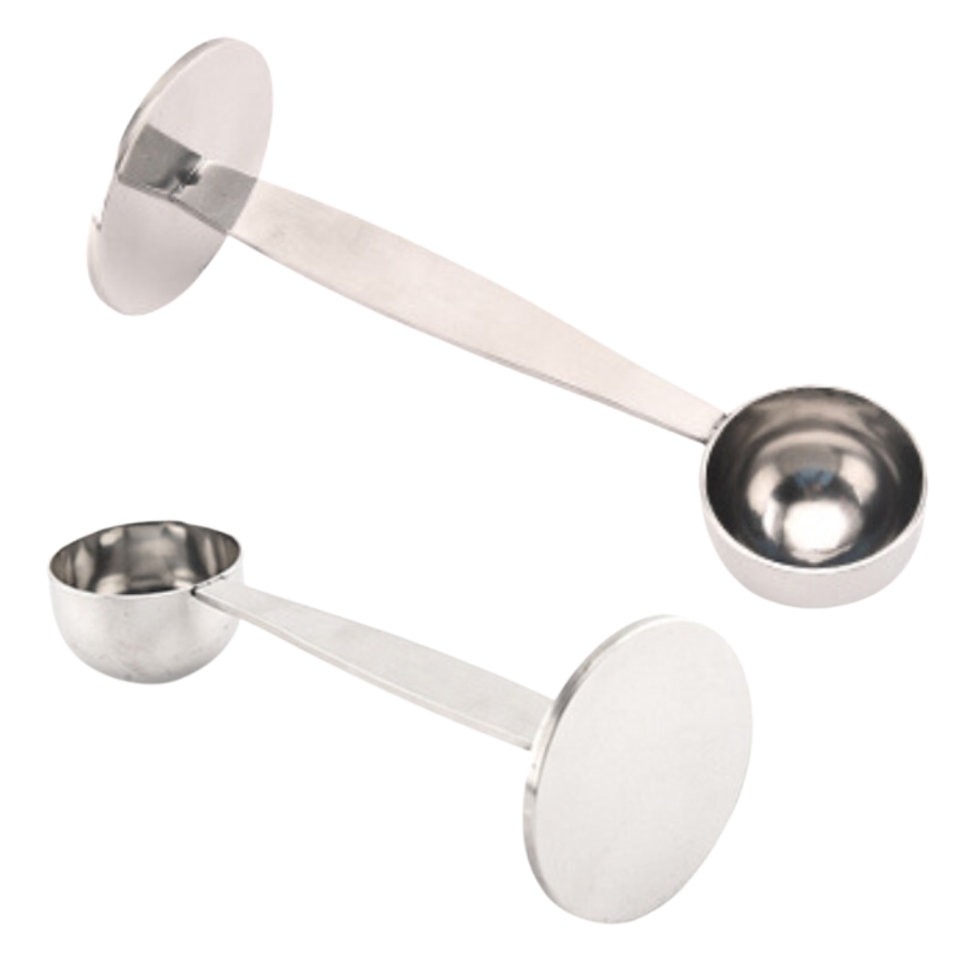 ช้อนตวงแทมเปอร์ 2in1 ขนาด 51 มม.ยาว 9.7 ซม. สแตนเลส ใช้กดผงกาแฟ รหัส 1756