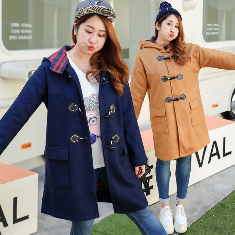 PreOrderคนอ้วน - เสื้อกันหนาว ไซส์ใหญ่ ผ้าวูล ไม่หนา ข้างในเป็นผ้าลายสก๊อต มีHood สี : น้ำเงิน / น้ำตาล