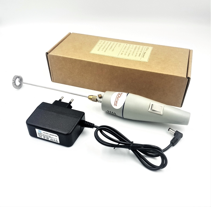 เครื่องตีฟองนม Delisio 240V ด้ามสีเทา ความเร็ว 12000RPM รหัส 2348