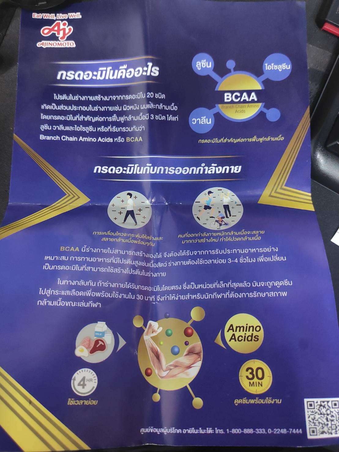 รุ่นใหม่ !!! AJINOMOTO AMINOVITAL PRO AMINO ACID 3800mg อะมิโนแอซิดชนิดเม็ด 3800mg