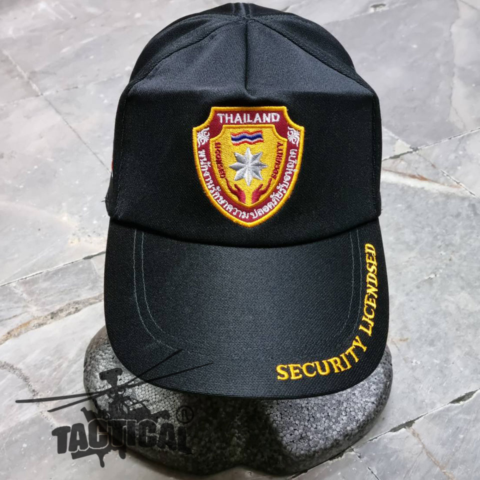 หมวกแก๊ป SECURITY LICENDSED ซิปหลัง