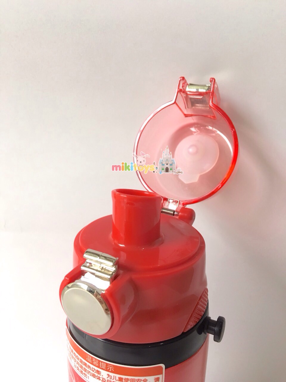 กระติกน้ำเก็บความเย็น รุ่นยกดื่ม คาร์ แมคควีน สีแดง DisneyRED Cars McQueen (1st to the finish) ระบบตัวล็อค2ชั้น