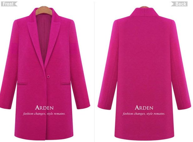 PreOrderคนอ้วน - เสื้อโค้ทกันหนาวแฟชั่น ไซส์ใหญ่ คนอ้วน เสื้อโค้ทตัวยาวไม่หนา สี : เขียว / กากี / ชมพู / แดง / น้ำเงิน / ดำ