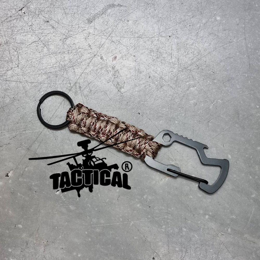 (รวม) พวงกุญแจเชือก Carabiner Tactical Link