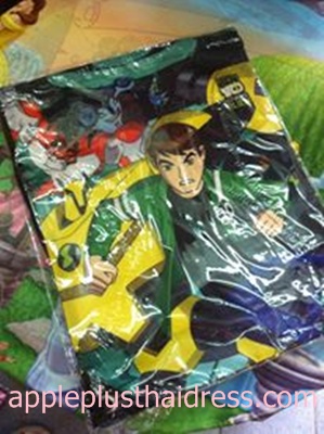 ถุงใส่เสื้อผ้าเปียก,ผ้าเปียก ลายเบนเท็น ขนาด 13*16นิ้ว