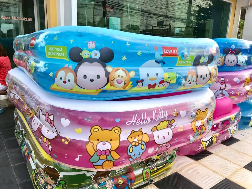 สระน้ำเป่าลมขนาด3เมตร ลายการ์ตูนลิขสิทธิ์ Hello Kitty