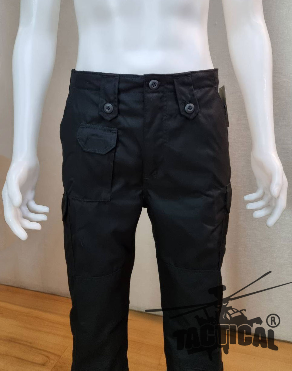 กางเกงเดี่ยว ACU(2) ดำ ผ้าหนานุ่ม (มีตีนตุ๊กแกปลายขา)