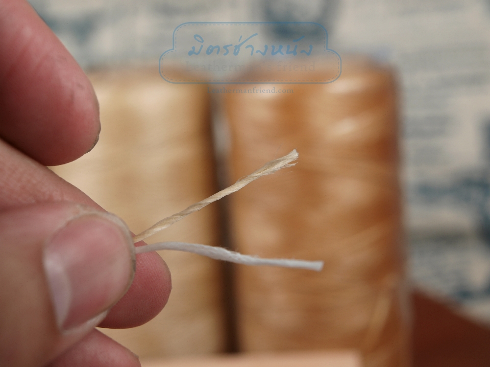 ด้ายเทียนนอก แบบเส้นเกลียวกลม ขนาด 0.8 มิล แบบญี่ปุ่น