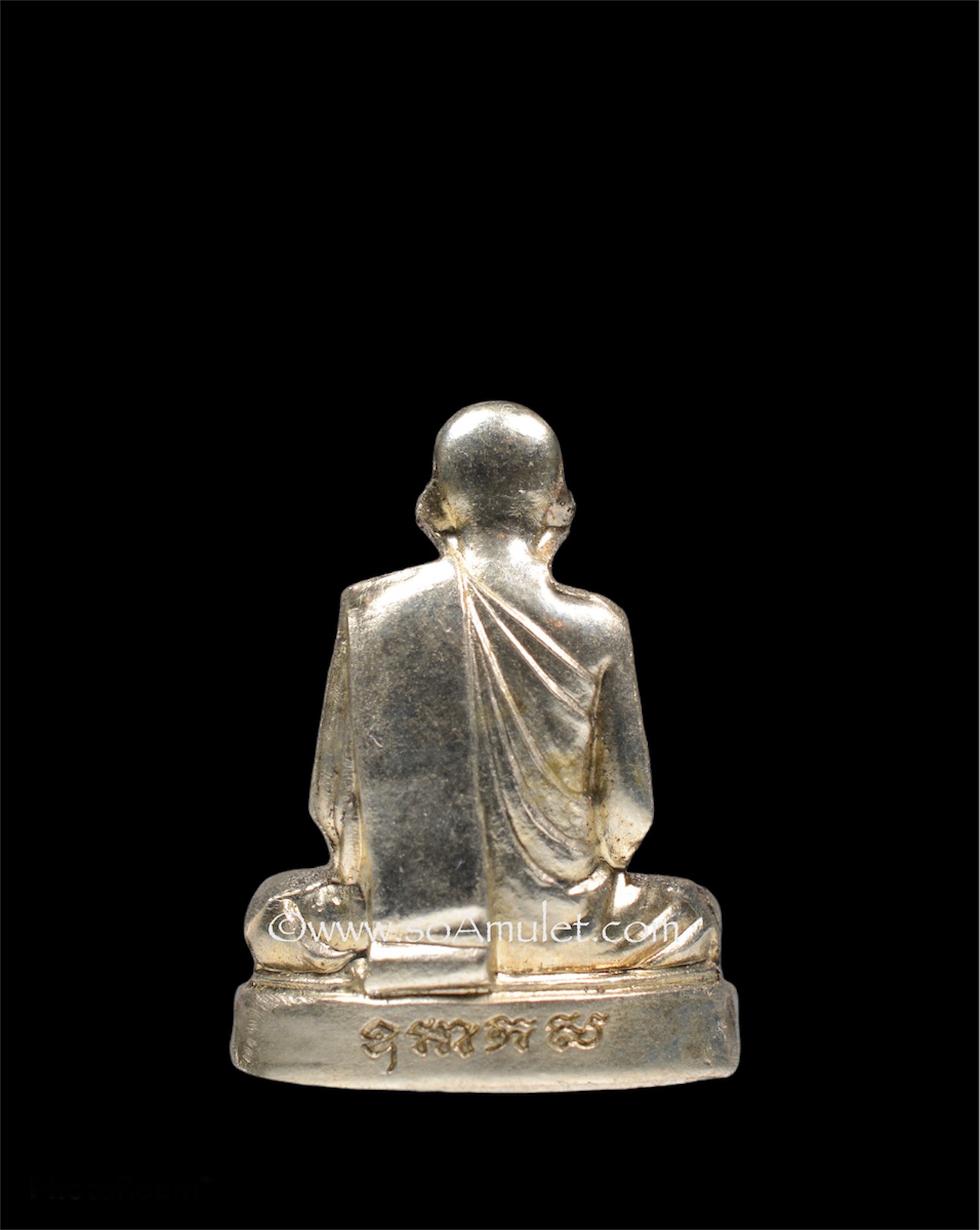 รูปเหมปั๊มเศรษฐี หลวงปู่บุญหนา วัดป่าโสตถิผลจ.สกลนคร รุ่นสร้างมหาเจดีย์วัดป่าผาสุการาม เนื้ออัลปาก้า ปี 2555 พร้อมกล่องเดิม