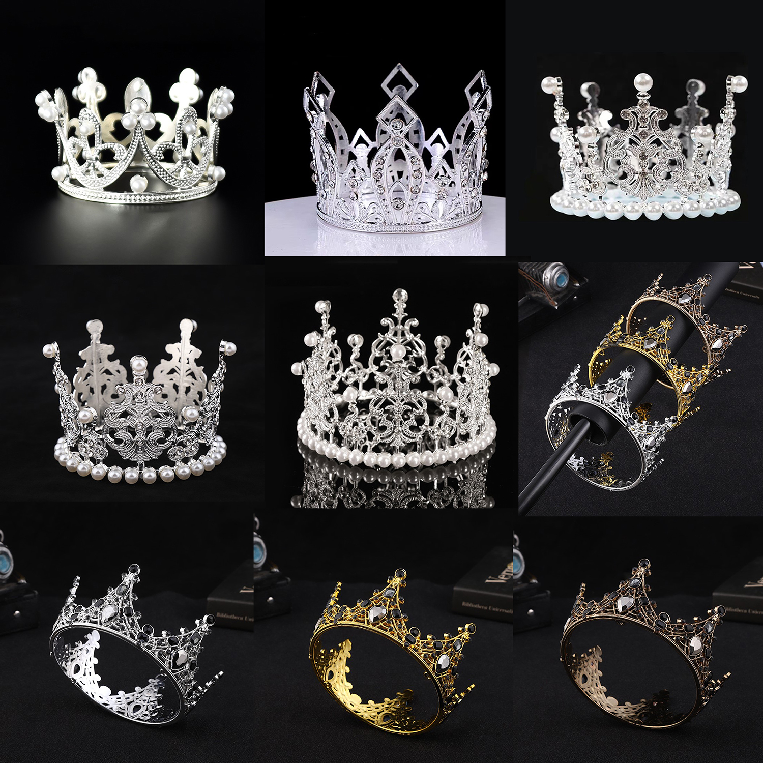 มงกุฎประดับเค้ก (แพ็ค 5 ชิ้น - ขนาด Mini แพ็ค 10 ชิ้น)