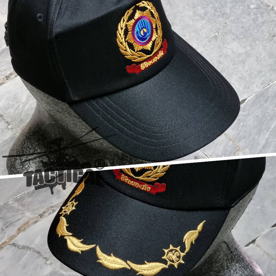 หมวกแก๊ป พิชิตผองภัย ดำ ซิปหลัง