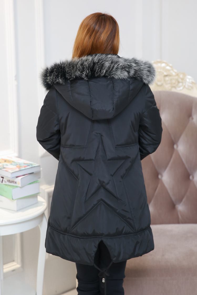 PreOrderคนอ้วน - เสื้อโค้ทกันหนาว ตัวยาว บุนวม+นุ่น สี : ดำ / แดง / ชมพู