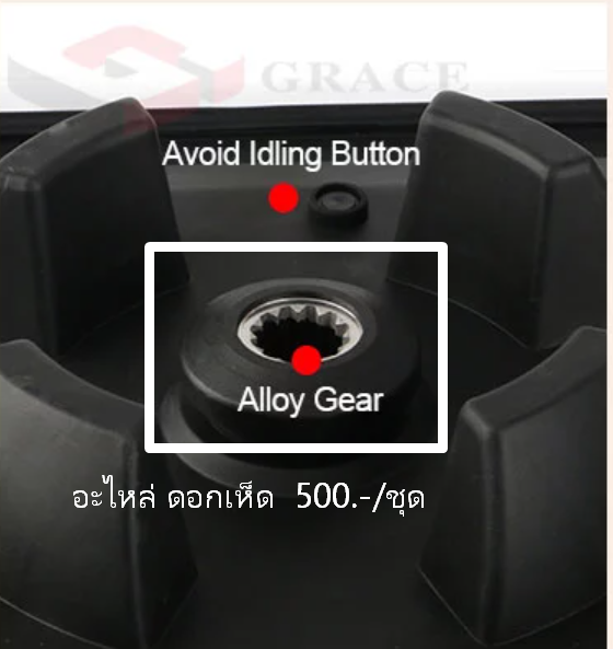 เครื่องปั่นสมูทตี้ฝาครอบลดเสียง 1680W. ขนาดโถปั่น 2.4 ลิตร รหัส 1262 (สินค้ามือหนึ่ง ไม่มีประกัน)