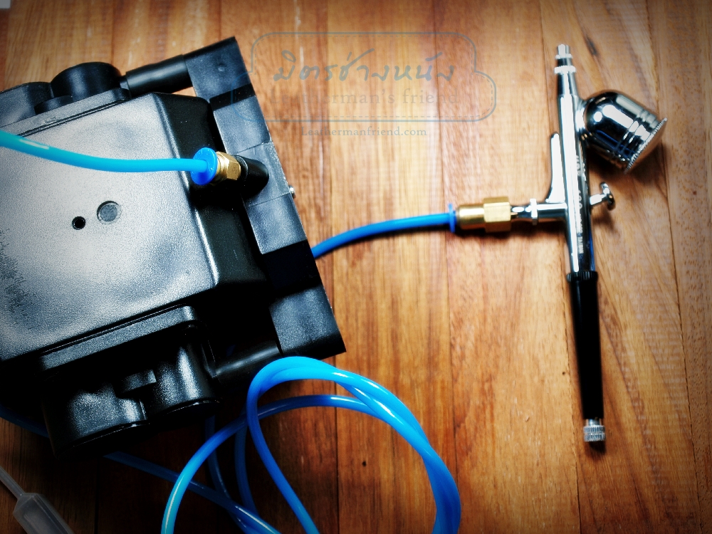 แอร์บรัช พร้อมปั๊มลมขนาดเล็ก รุ่นเงียบกริบ