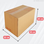 กล่องไปรษณีย์ D+11 จ่าหน้า ฝาชน สีน้ำตาล จ่าหน้า รหัส 2930