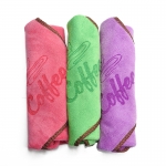 ผ้าเช็ดแก้วมีหูแขวน สกรีน coffee แพ็ค 3 ผืน 1610-634