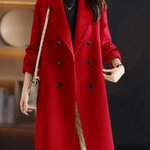 2324-0097 โค้ทวูลไซส์ใหญ่ ยาวพอดี กระดุมหน้า