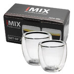 แก้วเอสเปรสโซ่ 2 ชั้น 75ml. กล่องละ 2ใบ IMIX 1610-488