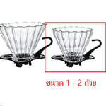 ถ้วยกรองกาแฟ ดริปเปอร์ ทรงกรวย รูเดี่ยว 1-2 ถ้วย 1710-385-1 สีดำ