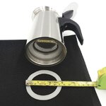 อะไหล่ยางโอริงมอคค่าพอทหม้อสแตนเลส 6 คัพ 300 ml เส้นผ่านศูนย์กลางภายใน 5.6 ซม. เส้นผ่านศูนย์กลางภายนอก 7.5 ซม. รหัส 2312