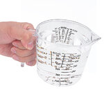 ถ้วยตวงพลาสติกขีดวัดขนาด 600ml หรือ16oz สีใส รหัส 2263