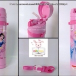 ✅กระติกน้ำเจ้าหญิง Disney Princess (Snow White,Cinderella,Ariel)ใบใหญ่ 450ml.แถมหลอดสำรอง/จุก/แปรงล้างหลอด รุ่นกดแล้วฝาเด้ง เก็บอุณหภูมิ