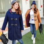 PreOrderคนอ้วน - เสื้อกันหนาว ไซส์ใหญ่ ผ้าวูล ไม่หนา ข้างในเป็นผ้าลายสก๊อต มีHood สี : น้ำเงิน / น้ำตาล