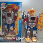 หุ่นยนต์ใส่ถ่านเดินได้มีเสียงมีไฟ