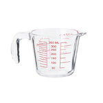 ถ้วยตวงแก้วตวง มีสเกล ขนาด 12 OZ หรือ 350 cc แก้วหนา 5 mm. รหัส 2381
