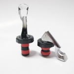 จุกปิดขวดโซดา ขวดไวน์ สแตนเลส Magical expanded bottle lid 1610-359 สีแดงดำ