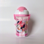 กระติกน้ำ Disney รุ่น Minnie Mouse สีชมพู หลอดในตัว ฝาเด้ง