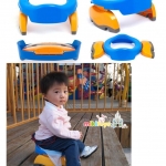 2IN1 Travel Potty & Trainer Seat ที่รองชักโครก กระโถนเด็กแบบพกพา (วางบนชักโครกได้/ตั้งบนพื้นได้)**ฟรีค่าจัดส่ง