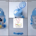 กระติกน้ำมิกกี้เมาส์ ลายเดี่ยว Mickey Mouse สีฟ้า ท่อนล่างขุ่น (ฟรีค่าจัดส่ง)