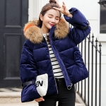 Pre-LD01 - Preเสื้อกันหนาว - ผ้าฝ้ายกำมะหยี่ บุนุ่น เฟอร์ถอดได้ สี : ชมพู / ดำ / คาราเมล / ครีมเบจ / เทาเข้ม / น้ำเงินเข้ม