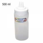 ขวดซอสพลาสติก ฝาปิด 3 รู 500 มล. 1610-568