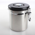 โถเก็บเมล็ดกาแฟ สูญกาศ กันความชื้น 1610-284 สี สแตนเลส