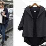 PreOrderไซส์ใหญ่ - เสื้อคลุมกันหนาวแฟชั่น ไซส์ใหญ่ คนอ้วน ไม่หนามาก ใส่สบาย สี : ดำ / น้ำเงิน / เทา