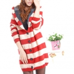 PreOrder - เสื้อกันหนาวแฟชั่นเกาหลี ฟรีไซส์ ชั้่นนอกเป็นไหมพรมถัก ข้างในเป็นผ้ากำมะหยี่ สี : แดง / น้ำเงิน / เขียว / กากี