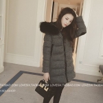 PreOrderคนอ้วน - เสื้อกันหนาวแฟชั่น ไซส์ใหญ่ คนอ้วน ผ้าฝ้าย บุนวม สีเทาดำ มีHood ขนเฟอร์