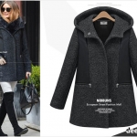 PreOrderคนอ้วน - เสื้อกันหนาวแฟชั่น ไซส์ใหญ่ คนอ้วน ผ้าฝ้ายโพลิเอสเตอร์ มีซับใน มีHood สี : เทาเข้ม