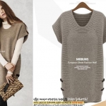 PreOrderไซส์ใหญ่ - เสื้อคลุมกันหนาวแฟชั่น ไซส์ใหญ่ คนอ้วน ดีไซส์น่ารัก สี : ดำ / เบจ