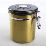 โถเก็บเมล็ดกาแฟ สูญกาศ กันความชื้น 1610-284 สีเหลือง : color yellow