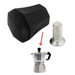 อะไหล่ที่จับจุกดำสำหรับเปิดฝาหม้อกาแฟพร้อมน็อต มอคค่าพอท ขนาด 3 คัพ รหัส 2684