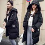 PreOrderเสื้อผ้าคนอ้วน - เสื้อกันหนาวไซส์ใหญ่ บุนวม ซิบหน้า มีHood สี : ดำ / เทาอ่อน