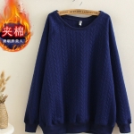 PreOrderคนอ้วน - เสื้อกันหนาว ไหมพรม สี : น้ำเงิน / แดง / เทาเข้ม