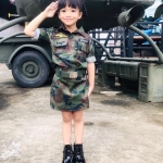 ชุดทหารผู้พันเด็กหญิงพร้อมส่ง