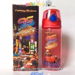 กระติกน้ำเด็กรถแข่ง คาร์แมคควีน Cars McQueen รุ่นยกดื่ม สีแดง ปุ่มกดน้ำเงิน *BPA Freeปลอดภัยค่ะ