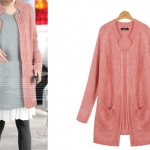 PreOrderคนอ้วน - เสื้อไหมพรมกันหนาวแฟชั่น ไซส์ใหญ่ คนอ้วน อุ่น ๆ สี : ชมพู / ฟ้า