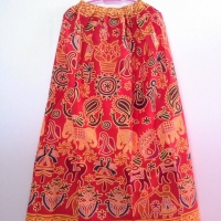 กระโปรงเอวยางยืด Elastic Skirt Thai Sarong